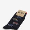 Tmavomodré pánske ponožky s motívom bicyklov ZOOT