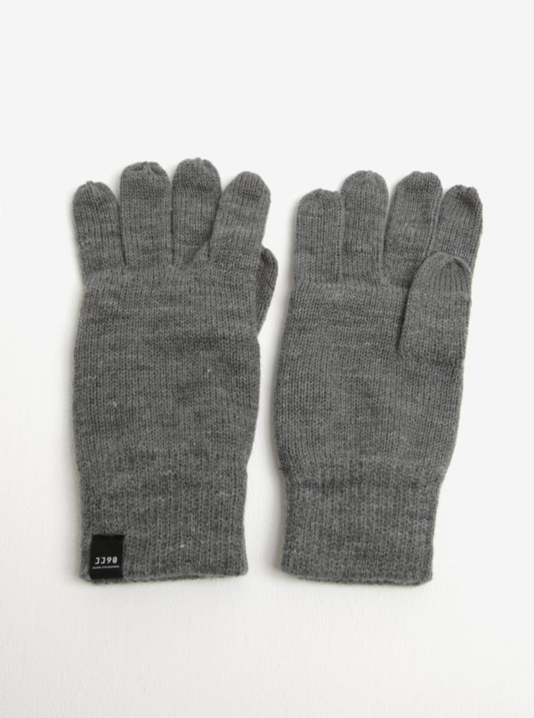 Sivé rukavice Jack & Jones DNA