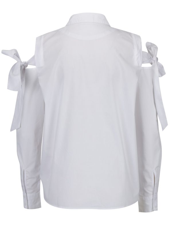 Biela košeľa s prestrihmi na ramenách Jacqueline de Yong Taylor