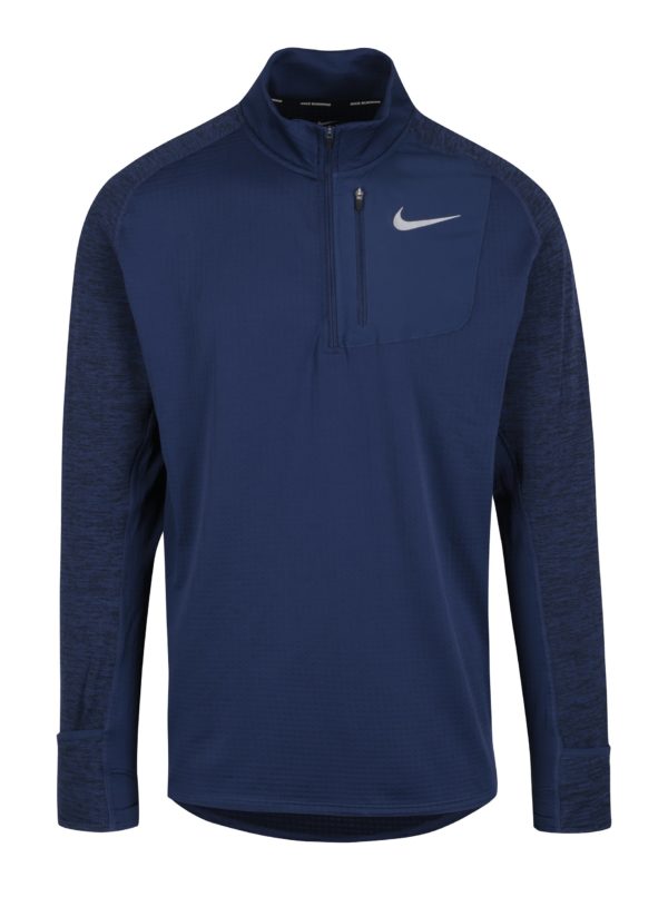 Modré pánske funkčné tričko s dlhým rukávom Nike  