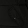 Čierna prešívaná páperová bunda s kožúškom ONLY Rhoda