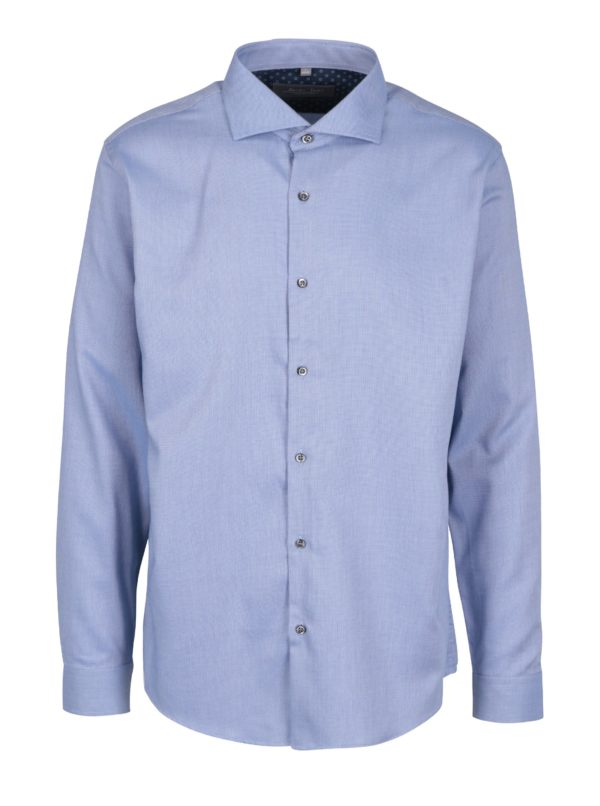 Modrá vzorovaná formálna košeľa Seven Seas Mr M3