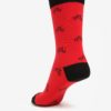 Červeno-čierne unisex ponožky s motívom bicyklov Fusakle Cyklista