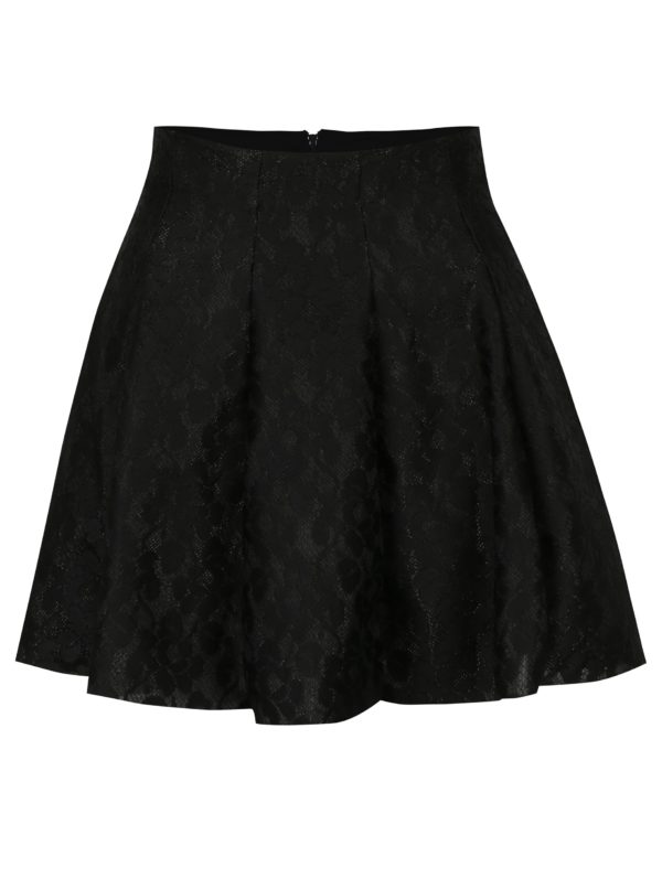 Čierna čipkovaná áčková sukňa TALLY WEiJL