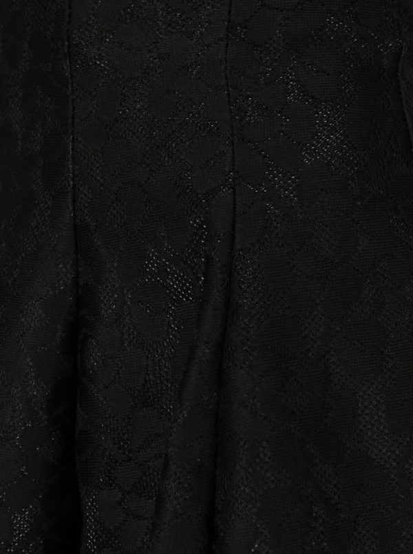 Čierna čipkovaná áčková sukňa TALLY WEiJL