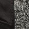 Krémovo–čierny dámsky vlnený vzorovaný kabát Superdry Classic