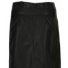Čierna koženková sukňa so zipsom Garcia Jeans