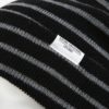 Sivo-čierna pruhovaná čiapka Shine Original