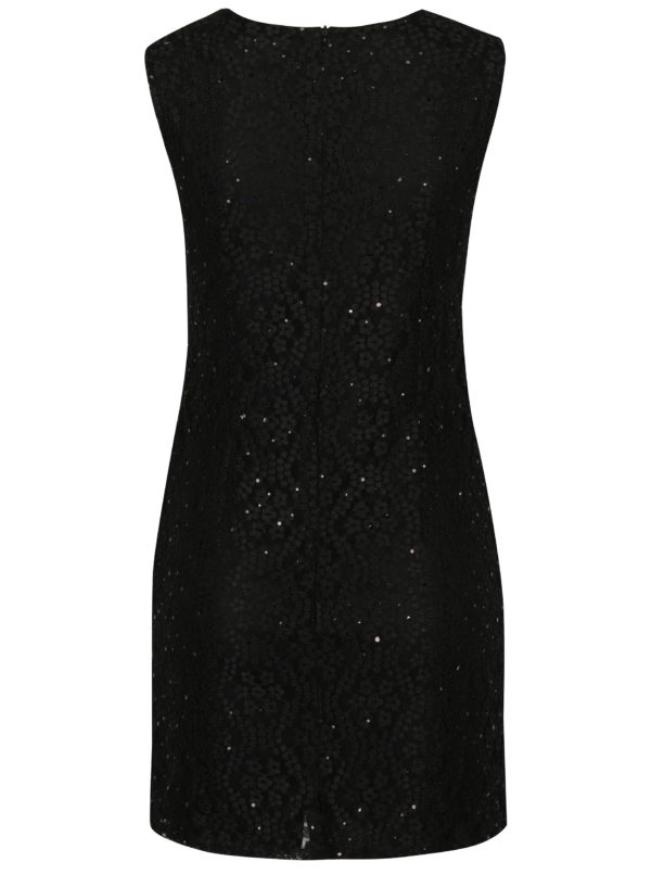 Čierne čipkované šaty Mela London