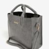 Sivá kabelka s detailmi v zlatej farbe Esoria Monda