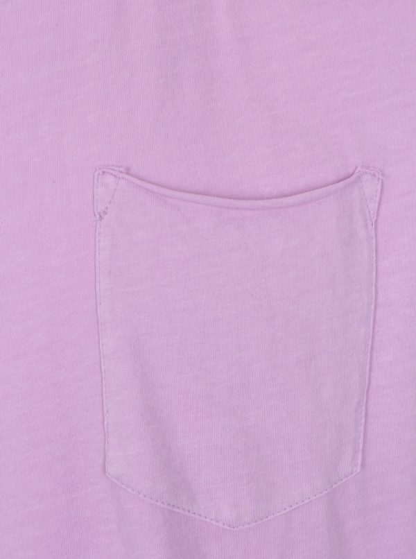 Ružové tričko s krátkym rukávom a náprsným vreckom Shine Original  