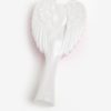 Biely malý hrebeň na vlasy v tvare anjelských krídel Tangle Angel Cherub