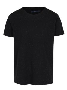 Čierne basic tričko s krátkymi rukávmi SUIT Halifax