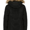 Čierna zimná prešívaná bunda s kapucňou VERO MODA Fea