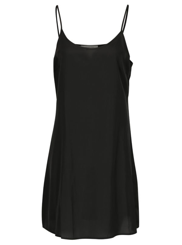 Čierne vzorované šaty s plisovanou sukňou Selected Femme Fiffi