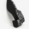 Čierno-sivé dámske kožené vzorované členkové topánky Vagabond Mya