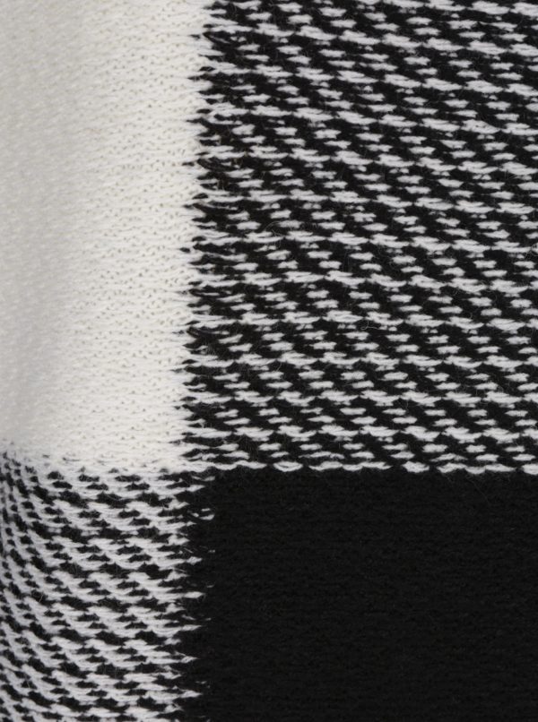 Čierno-biely dámsky sveter s prímesou vlny Broadway Neta