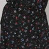 Čierne kvetované tehotenské šaty Dorothy Prkins Maternity