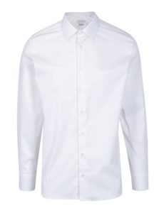 Biela formálna slim fit košeľa odolná proti škvrnám LABFRESH