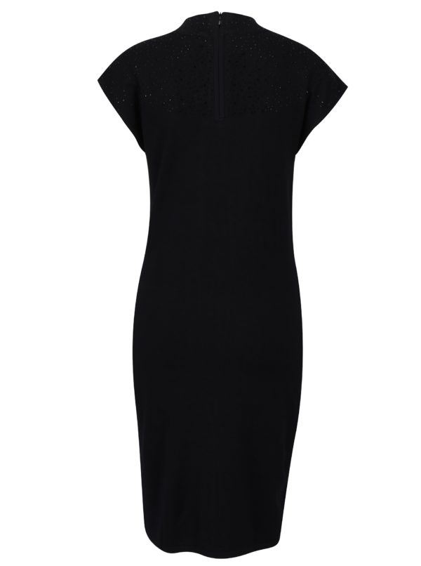 Čierne šaty s aplikáciou Yest
