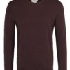 Hnedý tenký sveter s véčkovým výstrihom Jack & Jones Luke Premium