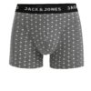 Sivé vzorované boxerky Jack & Jones Candy