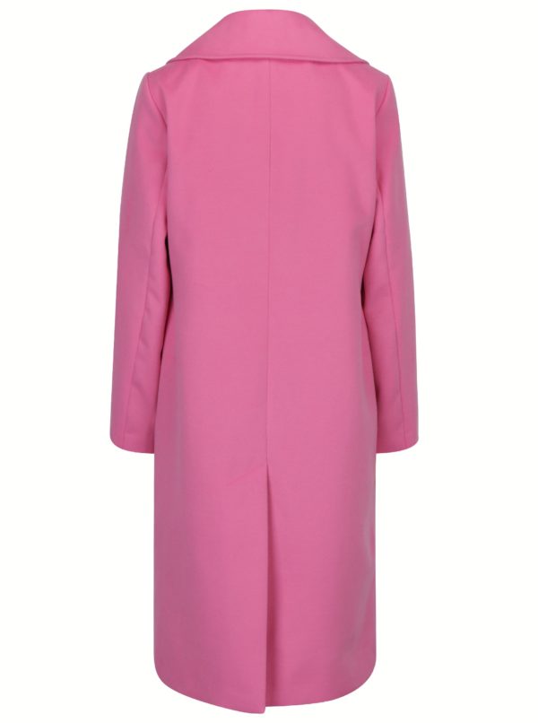 Ružový kabát s podšívkou Miss Selfridge