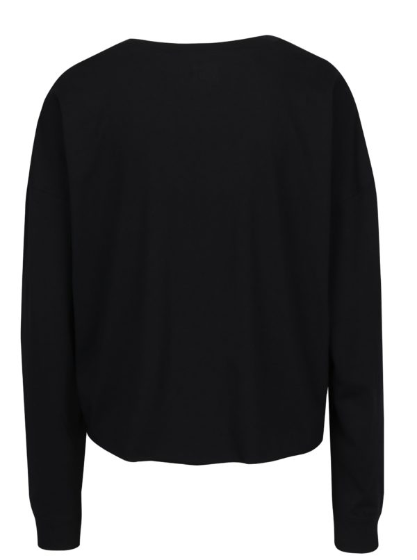 Čierne tričko s dlhým rukávom Juicy Couture