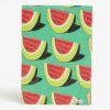 Zelený zápisník s motívom melónov I Like Paper A5