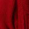 Červený rebrovaný crop sveter Miss Selfridge