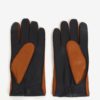 Hnedé pánske kožené rukavice Tommy Hilfiger