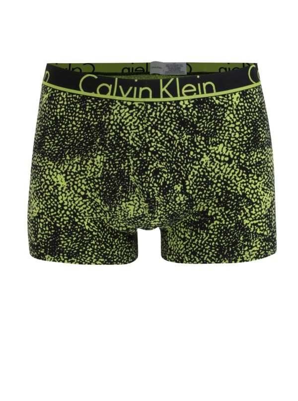 Súprava dvoch zeleno-čiernych vzorovaných boxeriek Calvin Klein