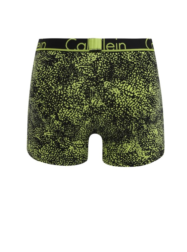 Súprava dvoch zeleno-čiernych vzorovaných boxeriek Calvin Klein