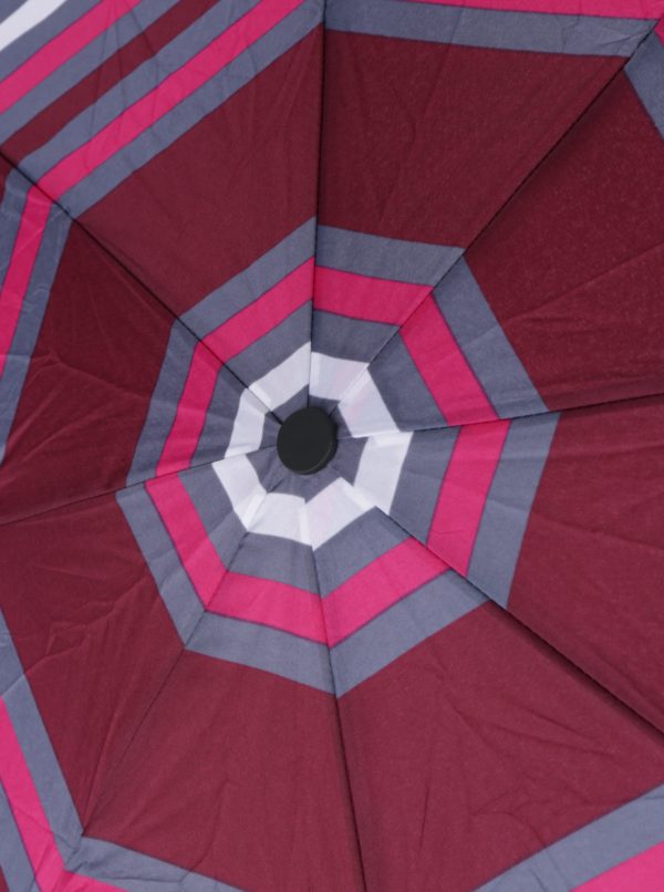 Sivo-vínový dámsky skladací dáždnik s.Oliver