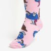 Ružové unisex vzorované ponožky Happy Socks Glove Chief