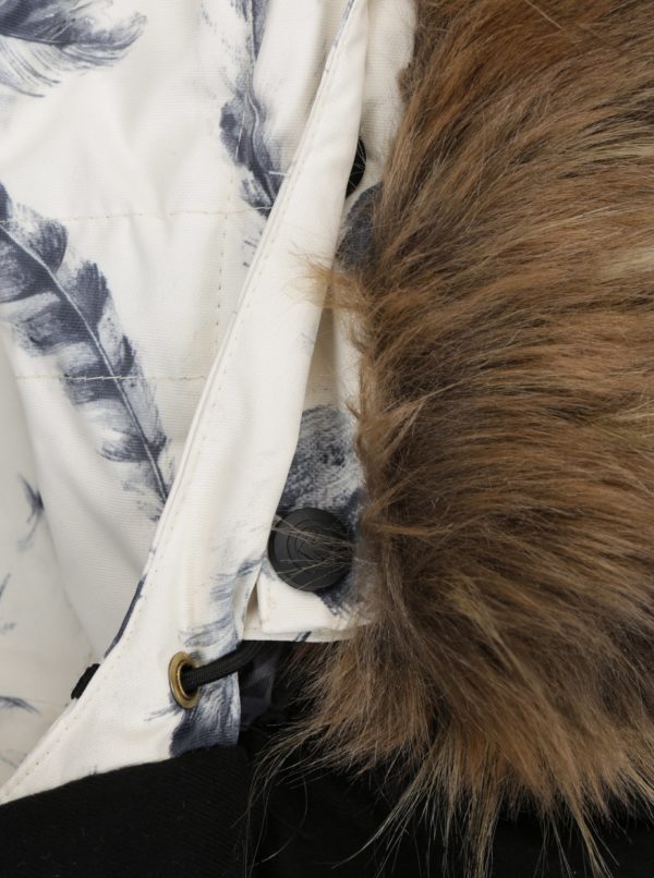 Krémová dámska funkčná vodovzdorná zimná bunda MEATFLY Chelsea