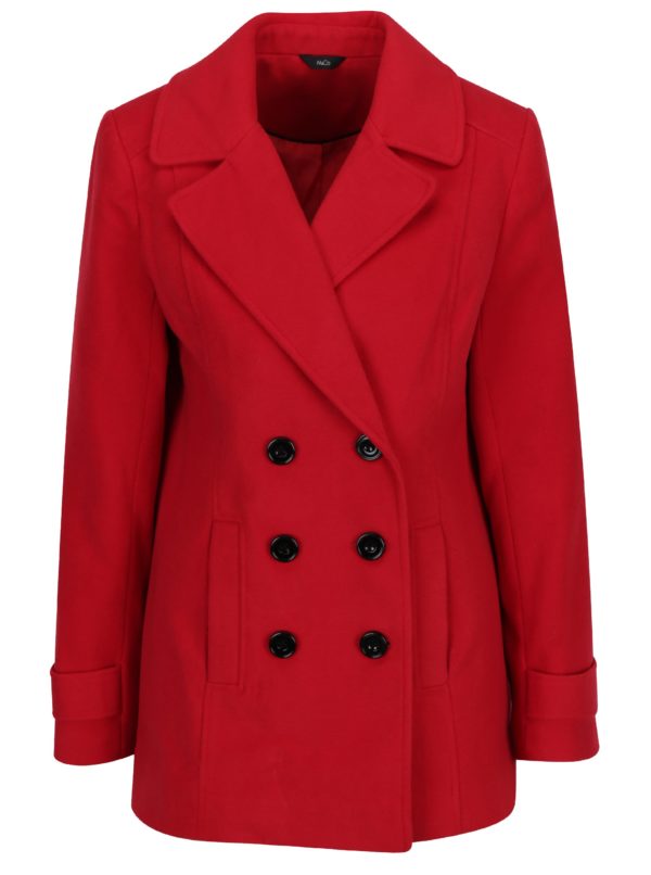 Červený krátky kabát M&Co