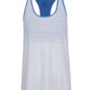Modro-krémové dámske funkčné tielko so všitou podprsenkou Nike