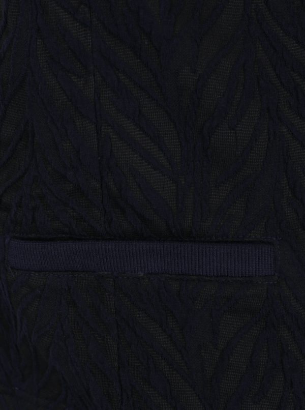 Modro-čierne vzorované sako VERO MODA Norma