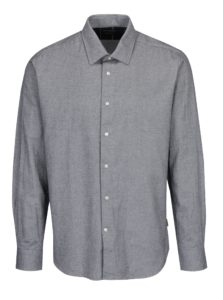 Čierno-krémová vzorovaná tailored fit košeľa Barbour Sween