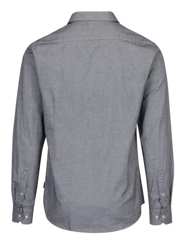 Čierno-krémová vzorovaná tailored fit košeľa Barbour Sween