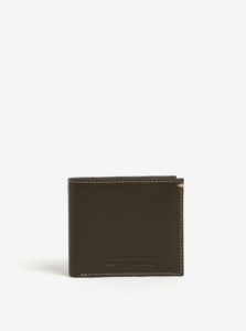 Kaki kožená peňaženka Barbour Artisan Billfold