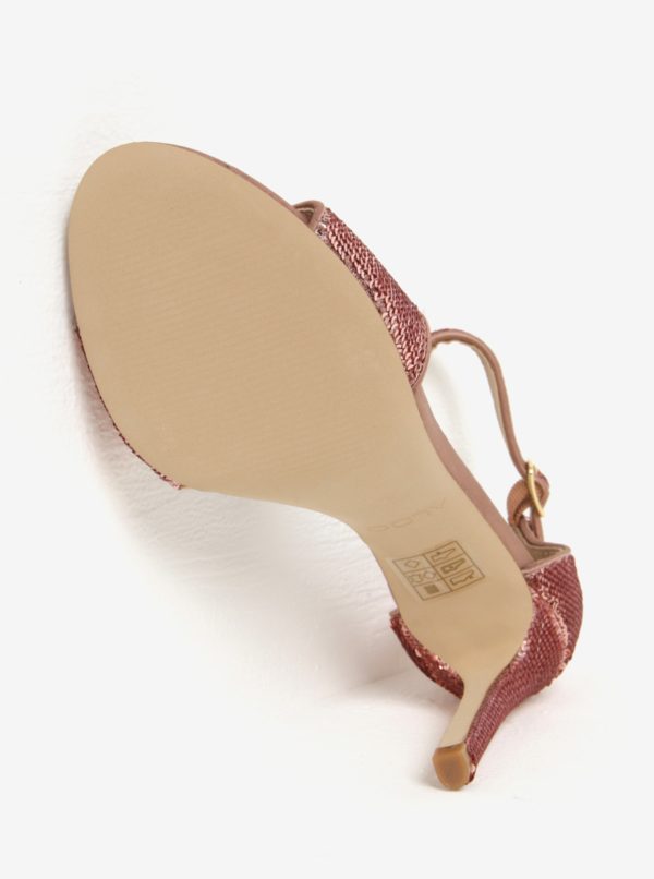 Ružové sandáliky s flitrami ALDO Fiolla