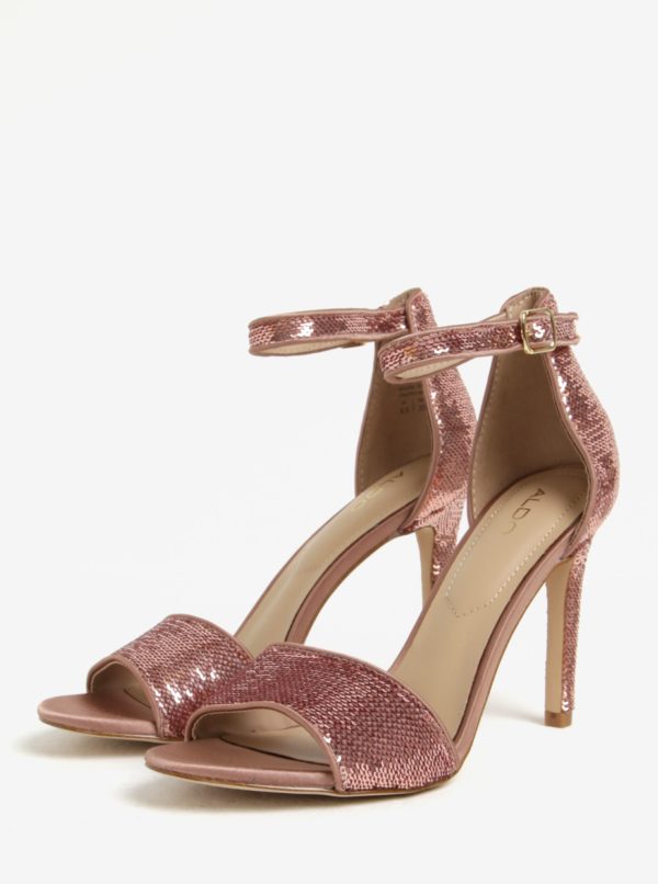 Ružové sandáliky s flitrami ALDO Fiolla