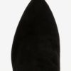 Čierne semišové členkové topánky na ihlovom podpätku Tamaris