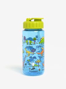 Modro-zelená chlapčenská fľaša na pitie Tyrrell Katz Dinosaurs