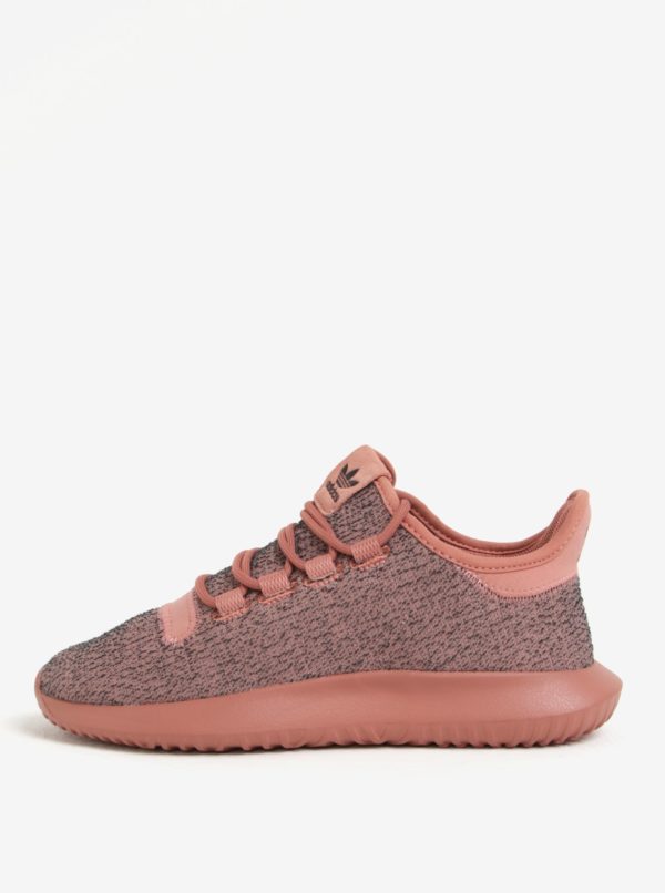 Sivo–ružové dámske tenisky adidas Originals Tubular Shadow