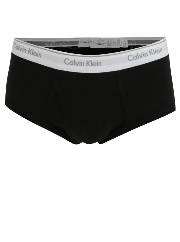 Súprava troch classic fit slipov v sivej, čiernej a bielej farbe Calvin Klein