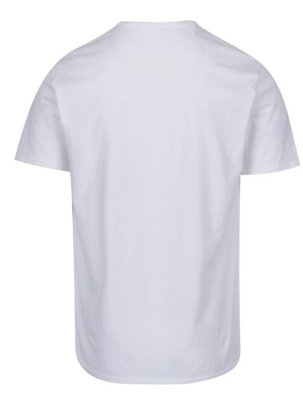 Súprava dvoch pánskych bielych slim fit tričiek pod košeľu Calvin Klein