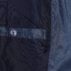 Modrý melírovaný prešívaný kabát Gina Laura